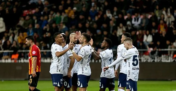 Fenerbahçe, Kayserispor karşısında gol olup yağdı!