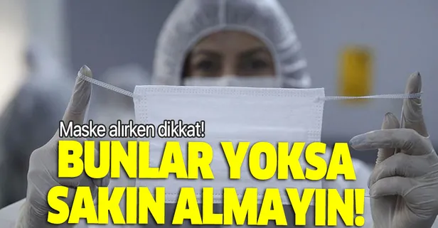 Son dakika: Koronavirüsten korunmak için maske alırken bu kriterlere dikkat!