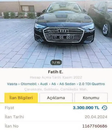 1713757906709.jpeg Gelibolu Belediye Başkanı Ali Kamil Soyuak makam aracını satılığa çıkardı! Verdiği ilanla dikkat çekti: Belediyenin çok borcu var-3