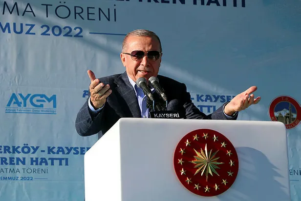 Başkan Erdoğan Kayseri'de! Ankara-Yerköy-Kayseri Hızlı Tren Hattı'nın temeli atıldı! Muhalefete salvolar: Onlar anca sökülen musluğu takarlar-9