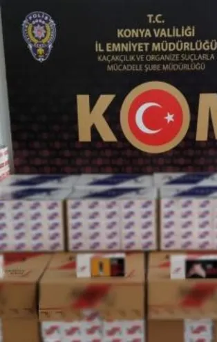 Konya'da 161 bin 400 makaron ele geçirildi