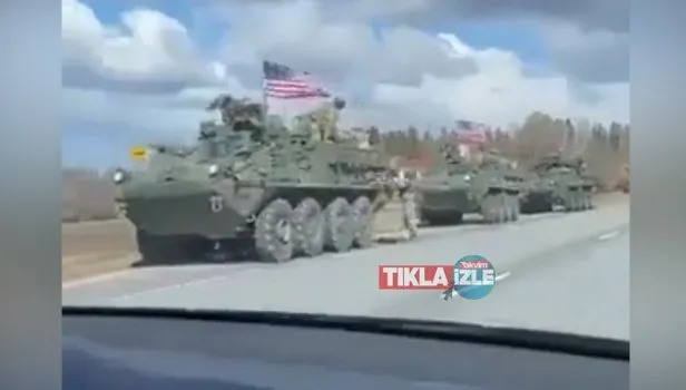 Sahadan görüntü! Rusya-Ukrayna savaşı bitmeyecek! ABD St. Petersburg'a 300 kilometre uzaklığa tank sevk etti!