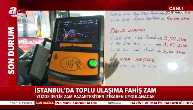 2020 Istanbul Aylik Akbil Zamli Ulasim Ucretleri Ibb Toplu Tasima Iett Metro Metrobus Zammi Ne Kadar Oldu Takvim