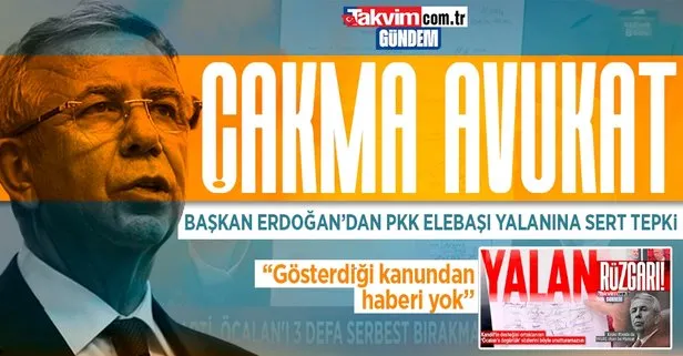 Başkan Erdoğan’dan Mansur Yavaş’ın Öcalan yalanına sert tepki: Gösterdiği kanundan haberi yok