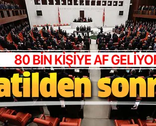 Tatilden sonra Mecliste olacak! 80 bin kişiye af geliyor