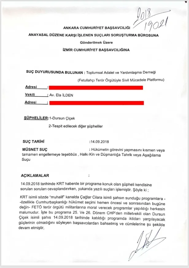 Son dakika: CHP'li Dursun Çiçek'e suç duyurusu-2