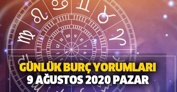 Gunluk Burc Yorumlari 9 Agustos 2020 Pazar Takvim