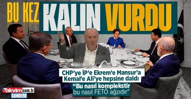Muharrem İnce'den yaylım ateşi! CHP'ye İP'e Ali Babacan'a... Yerden yere vurdu