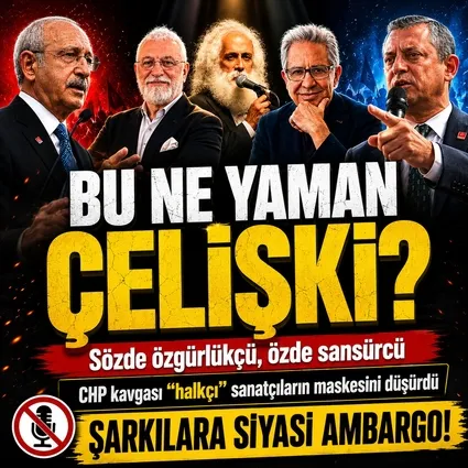 Delege pazarlıklarına çıt çıkarmayanlar sanata sansür uyguladı: CHP’de ’şarkı yasağı’ krizi!