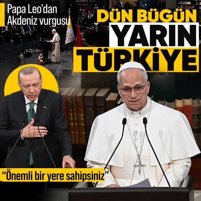 Papa 14. Leodan Başkan Erdoğanla basın toplantısında Türkiye vurgusu