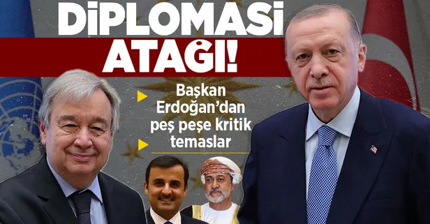 Başkan Erdoğan'dan Ukrayna diplomasisi: BM Genel Sekreteri Guterres ile görüştü