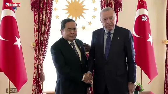 Erdoğan-Thanh Man zirvesi: İstanbul'da kabul