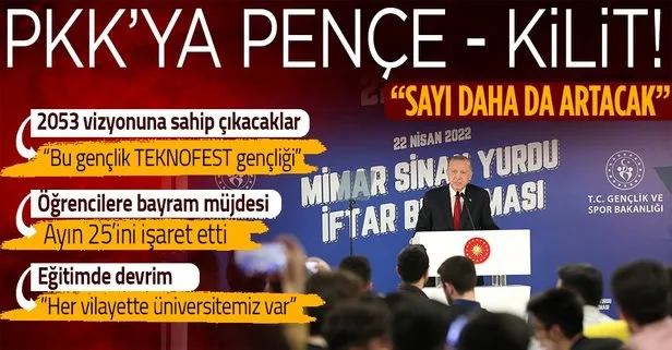 Son dakika: Başkan Erdoğan’dan öğrencilerle iftar programında önemli açıklamalar