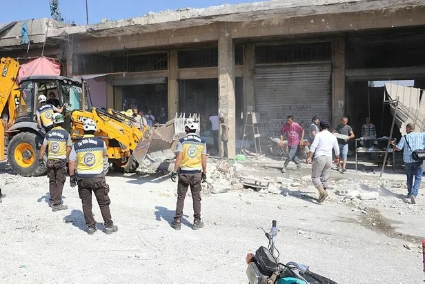 İdlib'e Esed rejimi ve Rus hava saldırıları sürüyor! Çok sayıda ölü ve yaralı var-6