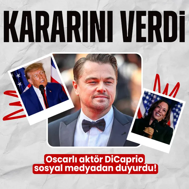 Leonardo DiCapriodan Kamala Harrise destek! Seçimlerde oyunu yine Demokratlardan yana kullanacak