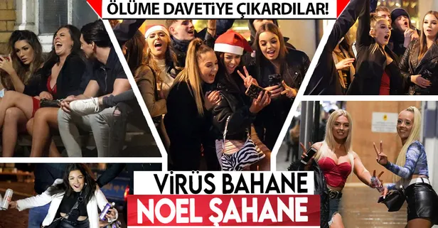 İngiltere'de şoke eden görüntüler! Noel bahanesiyle ölüme davetiye çıkartılar