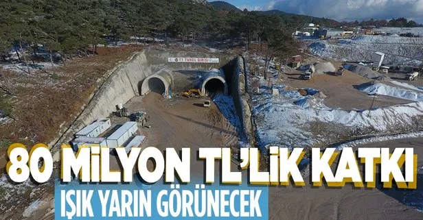 SON DAKİKA: Ekonomiye yıllık 80 milyon lira katkı! Ayvacık T-2 Tüneli’nde yarın ışık görünecek