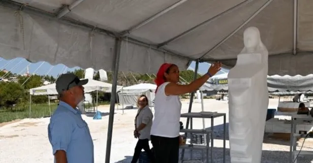 Yine CHP yine heykel! Manavgat Belediyesi Cumhuriyet'in 100'ncü yılı için 'heykel' sempozyumu gerçekleştirdi