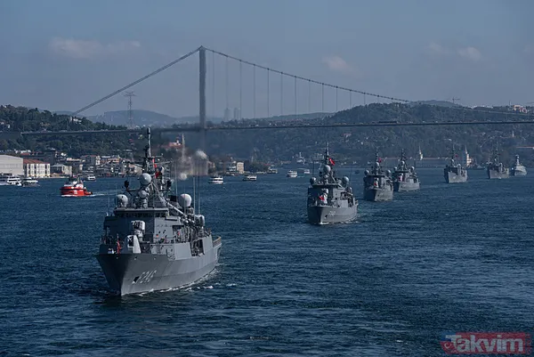 Preveze Deniz Zaferi’nin 486’ncı yıl dönümü: TCG Anadolu ve 15 savaş gemimiz İstanbul Boğazı'ndan geçti - 35