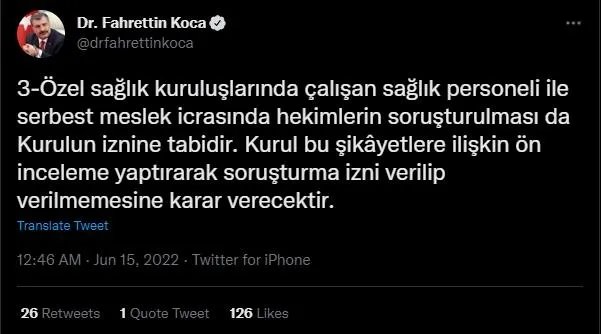 Sağlık Bakanı Fahrettin Koca'dan sağlık çalışanlarını ilgilendiren MALPRAKTİS açıklaması-6