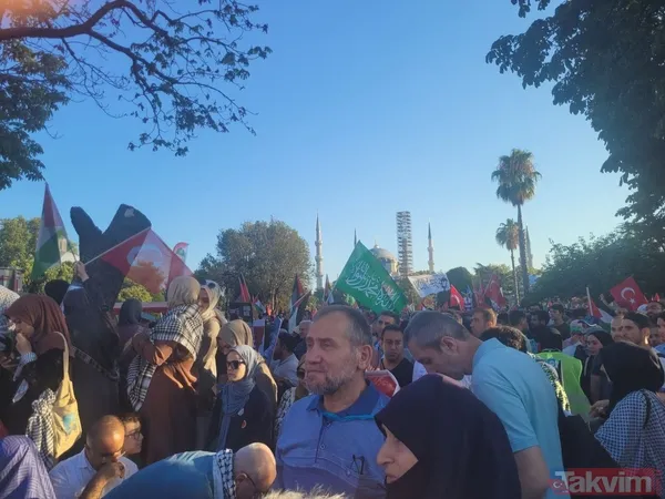 Takvim.com.tr, Ayasofya'da! Binlerce kişi Filistin için meydanlara akın etti | İşte o anlar... - 41