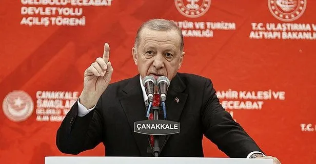 Başkan Erdoğan, Gelibolu-Eceabat devlet yolunu hizmete aldı! Flaş Tahıl Koridoru mesajı