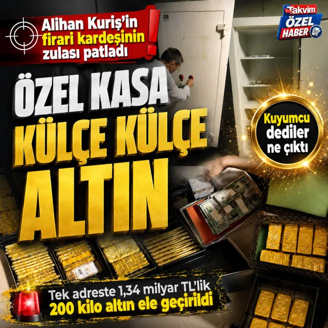 Alihan Kuriş soruşturmasında çarpıcı gelişme: Tek adreste 1,34 milyar TLlik 200 kilo külçe altın! Kuyumcu dediler ne çıktı
