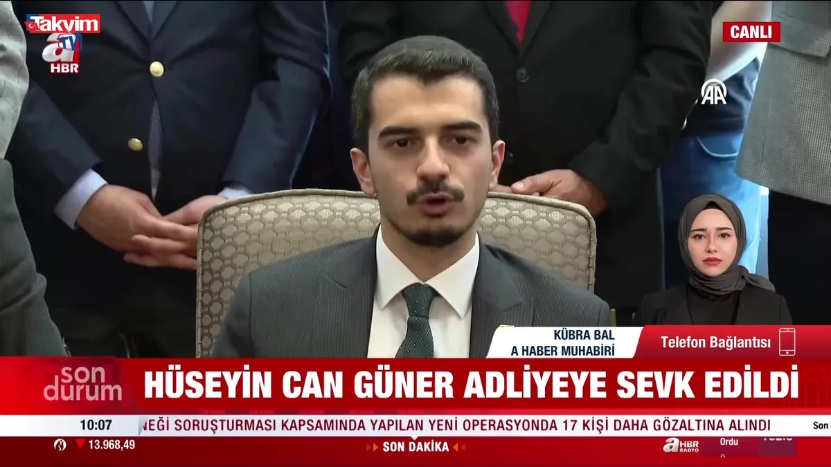 Hüseyin Can Güner adliyeye sevk edildi