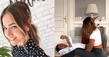 Zeynep Tokuş ve eşinin yoga videosu sosyal medyayı salladı! Deli Yürek dizisinde Kenan İmirzalıoğlunun rol arkadaşıydı...