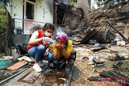 Türkiye yangınlara karşı tek yürek oldu! Fitne tohumu ekenlere karşı devlet millet el ele
