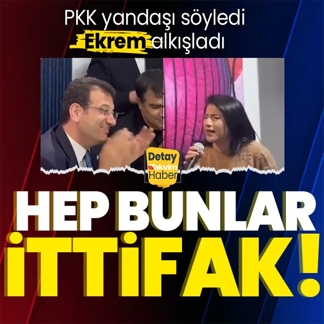 Bunlar hep ittifak! Ekrem İmamoğlundan PKK destekçisi Rojdaya övgü! Alkış tuttu