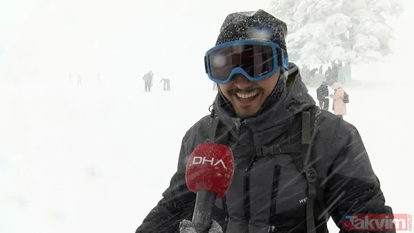 Uludağ doldu taştı! Yoğun sis ve tipiye rağmen kayak severler akın etti - 16