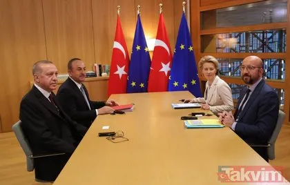 Başkan Erdoğan, AB Konsey Başkanı Michel ve AB Komisyonu Başkanı Leyen ile görüştü
