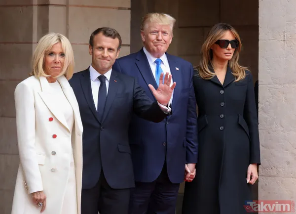 Trump - Macron zirvesine damga vuran görüntü! Elini öyle bir sıktı ki... - 19