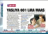 Yaşlıya 601 lira maaş