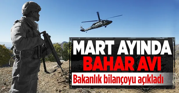 Mart ayında terör örgütü PKK'ya ağır darbe!