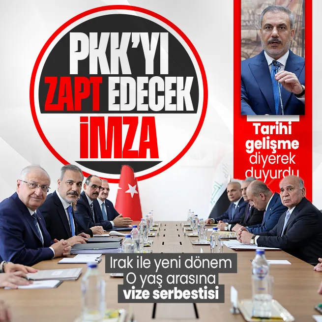 Türkiye-Irak güvenlik zirvesi! Dışişleri Bakanı Hakan Fidan tarihi gelişme diyerek duyurdu: Zapt imzalandı| Flaş vize kararı