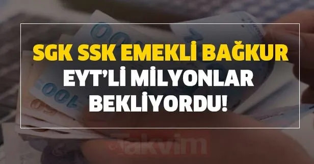 SGK, SSK, emekli, Bağkur, EYT’li milyonlar bekliyordu! Para iadesi, ikramiye, emeklilik süresi açıklaması!