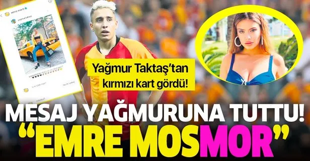 Emre Mor mesaj yağmuruna tuttuğu Yağmur Taktaş’tan kırmızı kart yedi!