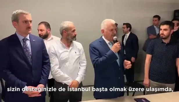 Binali Yıldırım'dan Bağcılar'da esnaf ziyareti