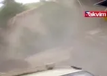 Ordu'da bir okulun istinat duvarı çöktü