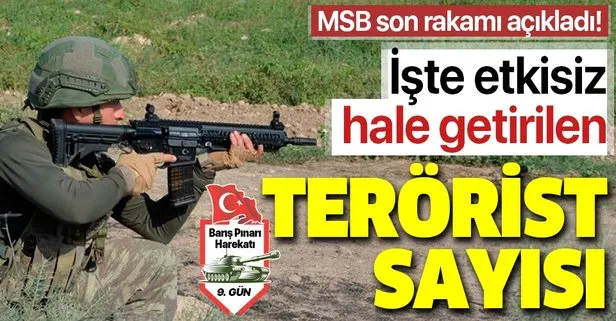 MSB açıkladı: Barış Pınarı Harekatı’nda 702 terörist etkisiz hale getirildi