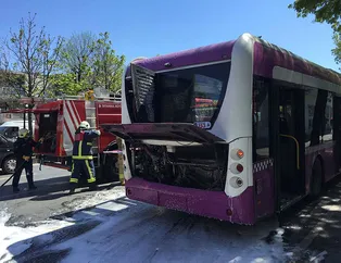 Fatih’te İETT otobüsünde yangın