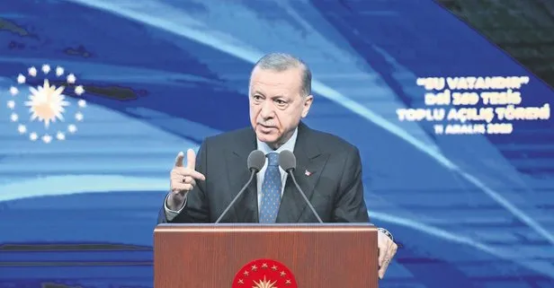 Başkan Recep Tayyip Erdoğan’dan önemli açıklamalar: Su zengini bir ülke değiliz, ona göre harcayalım