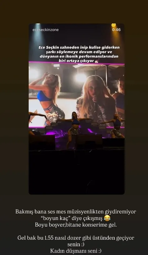 Ece Seçkin'den konserli yanıt - 15