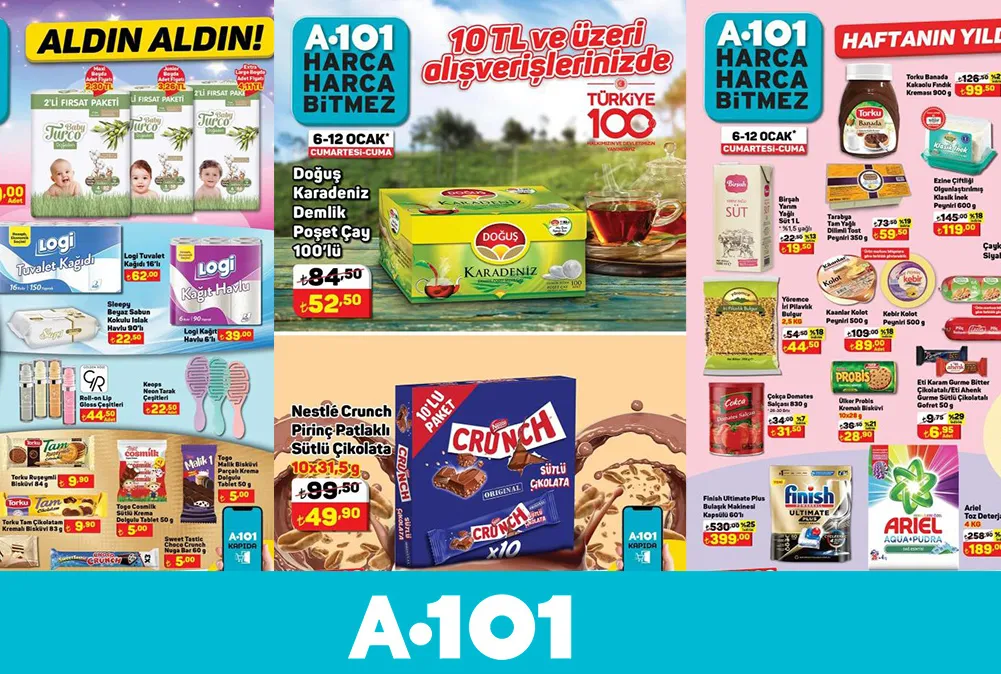 Yiyecek A101 indirimleri!  Hafta sonu geldi A101 aktüel kataloğu değişti! 11,90’a indi! Paket halinde satılıyor Sıvı yağ, çay, hindi, iç giyim...
