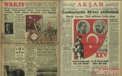 Arşivlerden çıkan 29 Ekim Cumhuriyet Bayramı manşetleri! İlk kez göreceksiniz