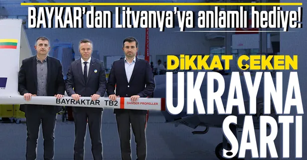 Baykar'dan Litvanya'ya TB2 hediyesi: "Bağışların Ukrayna'ya insanı yardım olarak gönderilmesini rica ediyoruz"
