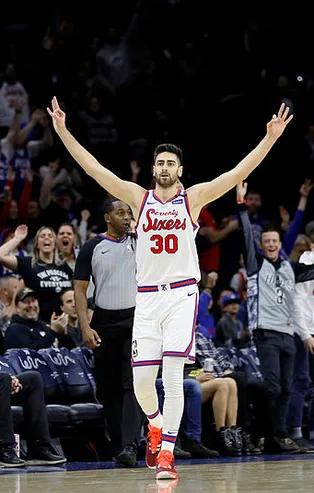 NBA'de Philadelphia 76ers forması giyen Furkan Korkmaz'dan kariyer rekoru: 34 sayı, 6 ribaund ve 4 asist