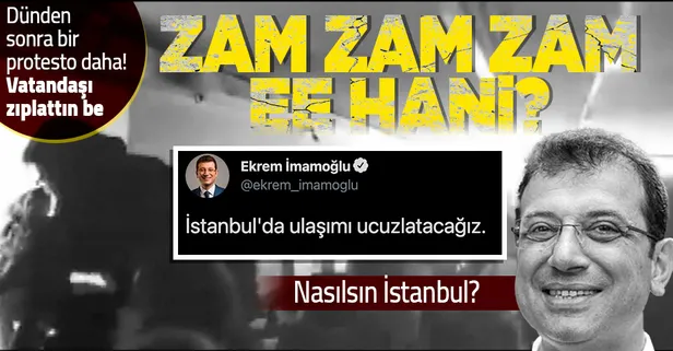 Ulaşıma zam İstanbul'da protesto ediliyor! Kadıköy Uzunçayır metro istasyonunda İstanbulkart basmadan turnikeden atladılar